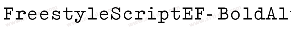 FreestyleScriptEF-BoldAlt字体转换
