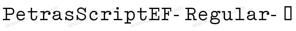 PetrasScriptEF-Regular字体转换