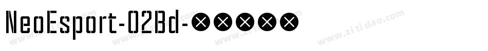 NeoEsport-O2Bd字体转换