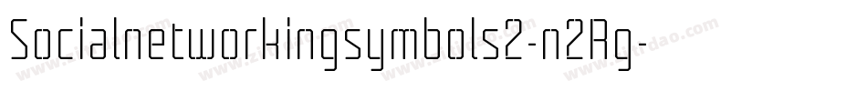 Socialnetworkingsymbols2-n2Rg字体转换