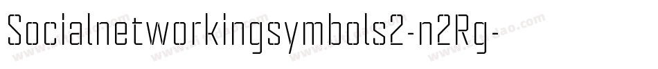 Socialnetworkingsymbols2-n2Rg字体转换