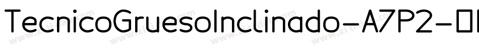 TecnicoGruesoInclinado-A7P2字体转换