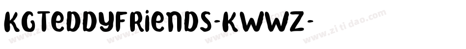 KgTeddyFriends-KWWZ字体转换