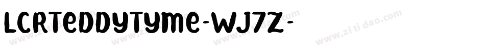 LcrTeddyTyme-WJ7z字体转换