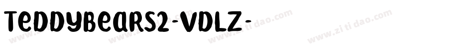 Teddybears2-vdLZ字体转换