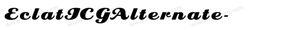 EclatICGAlternate字体转换