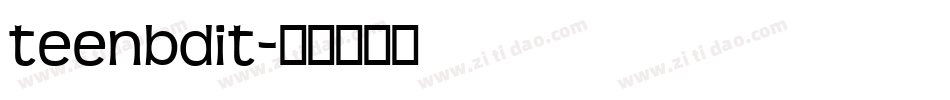 teenbdit字体转换
