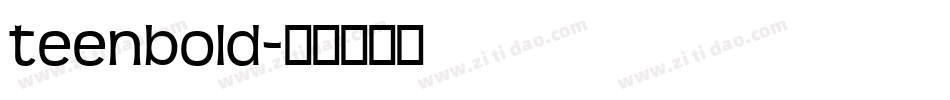 teenbold字体转换