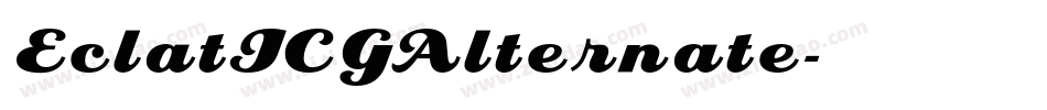 EclatICGAlternate字体转换