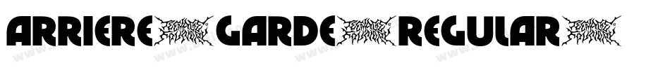 Arriere-Garde-Regular字体转换