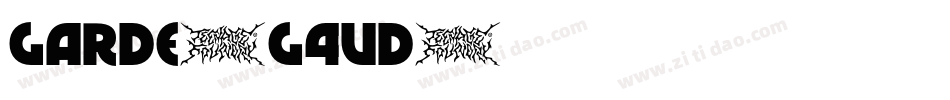 Garde-G4VD字体转换