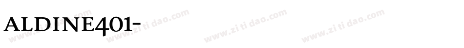 ALdine401字体转换