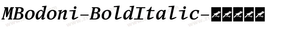 MBodoni-BoldItalic字体转换