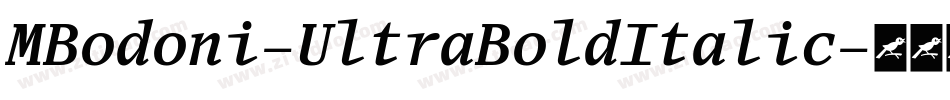 MBodoni-UltraBoldItalic字体转换