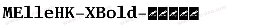 MElleHK-XBold字体转换