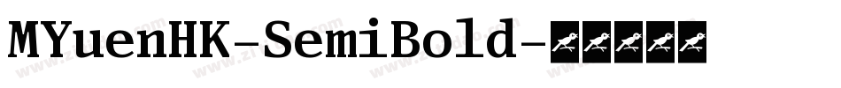 MYuenHK-SemiBold字体转换