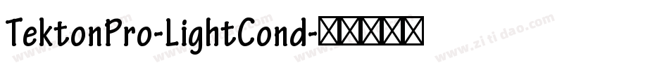 TektonPro-LightCond字体转换