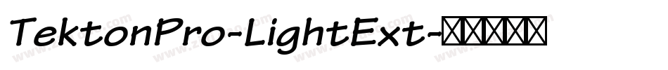 TektonPro-LightExt字体转换