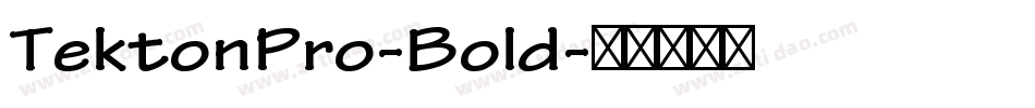 TektonPro-Bold字体转换