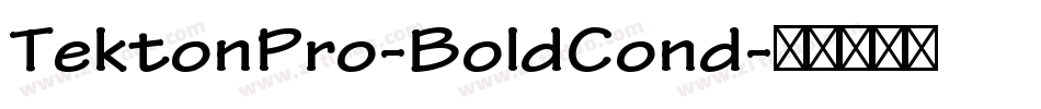TektonPro-BoldCond字体转换