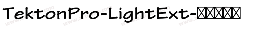 TektonPro-LightExt字体转换