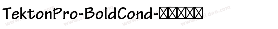TektonPro-BoldCond字体转换