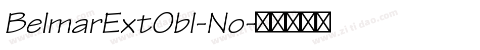 BelmarExtObl-No字体转换