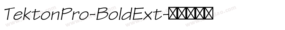 TektonPro-BoldExt字体转换