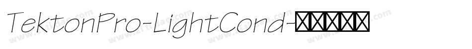 TektonPro-LightCond字体转换