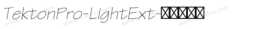 TektonPro-LightExt字体转换