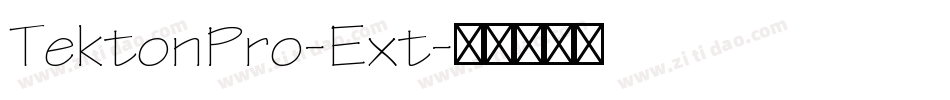 TektonPro-Ext字体转换