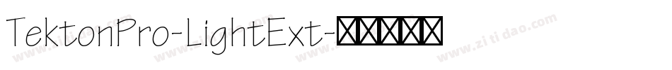 TektonPro-LightExt字体转换