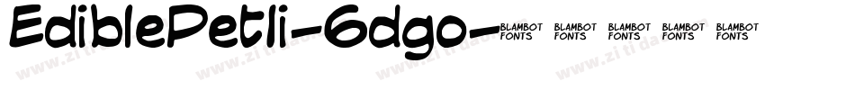 EdiblePetIi-6dgo字体转换
