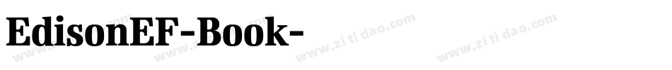 EdisonEF-Book字体转换