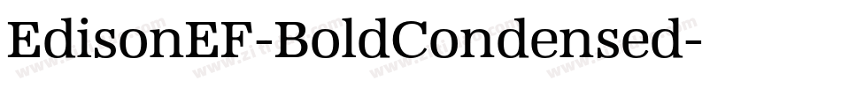 EdisonEF-BoldCondensed字体转换