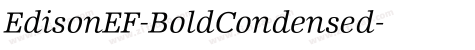 EdisonEF-BoldCondensed字体转换
