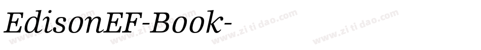 EdisonEF-Book字体转换