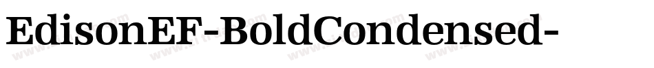EdisonEF-BoldCondensed字体转换