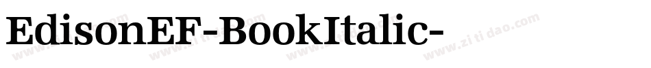 EdisonEF-BookItalic字体转换