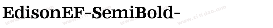 EdisonEF-SemiBold字体转换