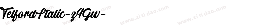 TelfordItalic-z9Gw字体转换