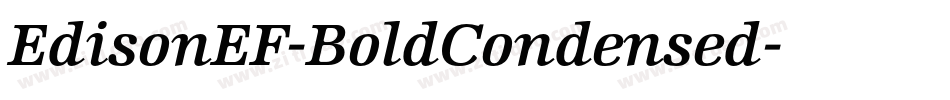 EdisonEF-BoldCondensed字体转换