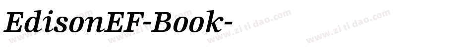 EdisonEF-Book字体转换
