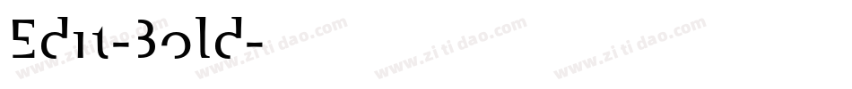 Edit-Bold字体转换