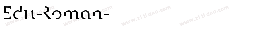 Edit-Roman字体转换