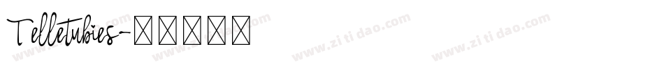 Telletubies字体转换