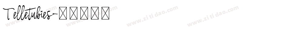 Telletubies字体转换