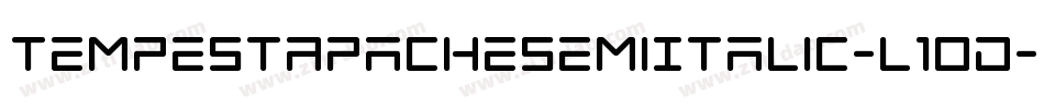 TempestApacheSemiItalic-l1OD字体转换