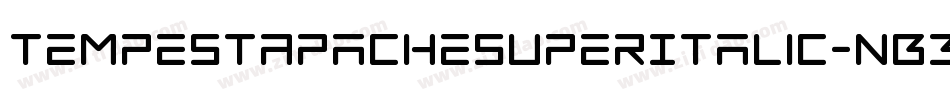 TempestApacheSuperItalic-nB3V字体转换