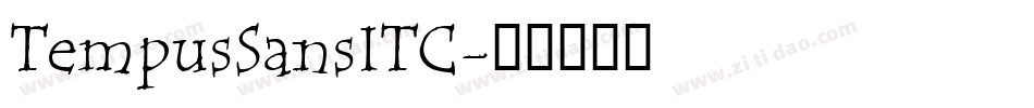 TempusSansITC字体转换